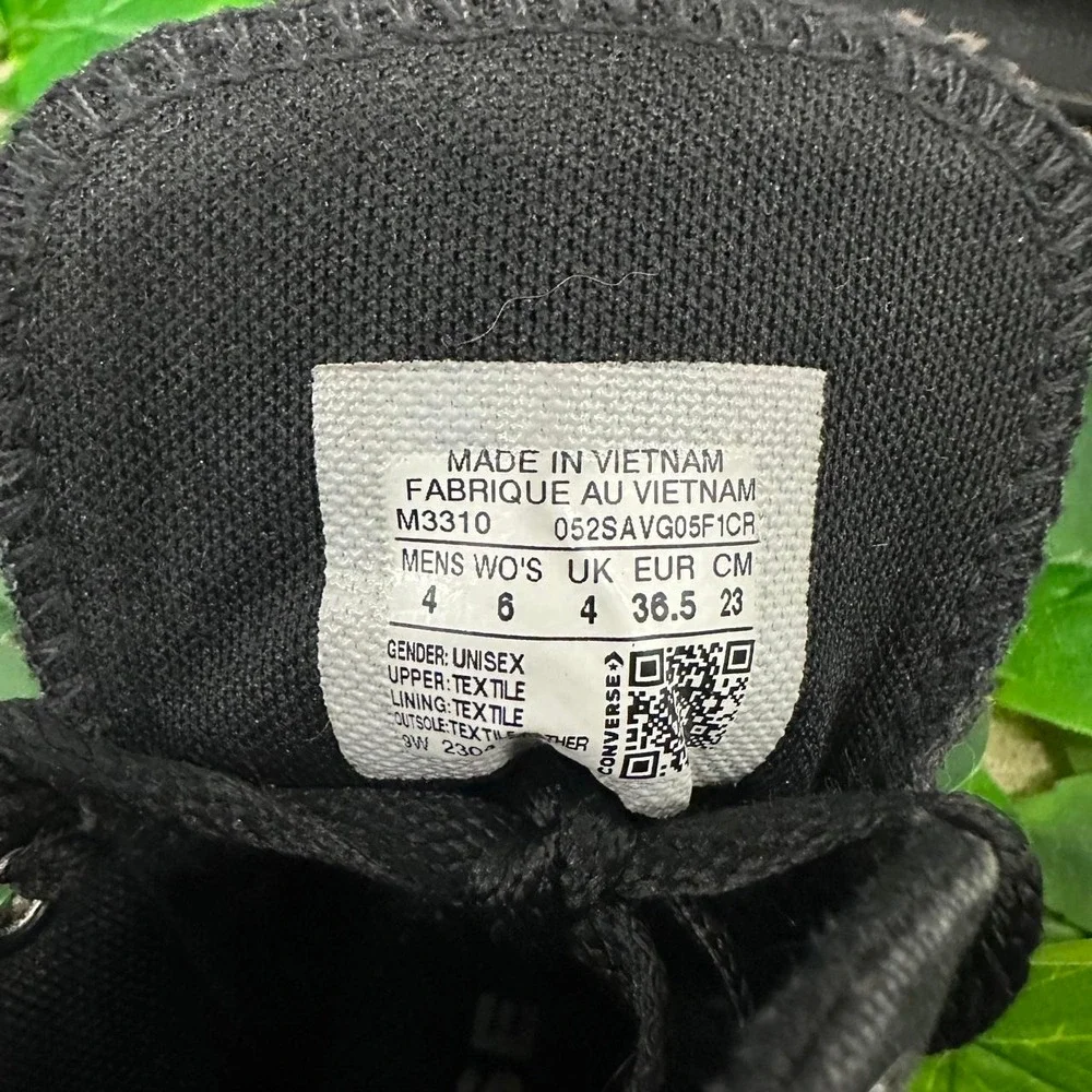 Converse Chuck Taylor All Star Black Monochrome High Top Sneakers